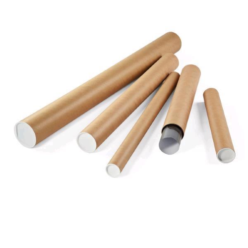 COLOMPAC TUBO CILINDRICO PER SPEDIZIONI IN CARTONE 500X80 mm AVANA CONF 10 Pz.